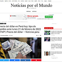 Precio del dlar en Per hoy: tipo de cambio este lunes 21 de febrero de 2022 ATMP | Precio del dlar  Noticias peru